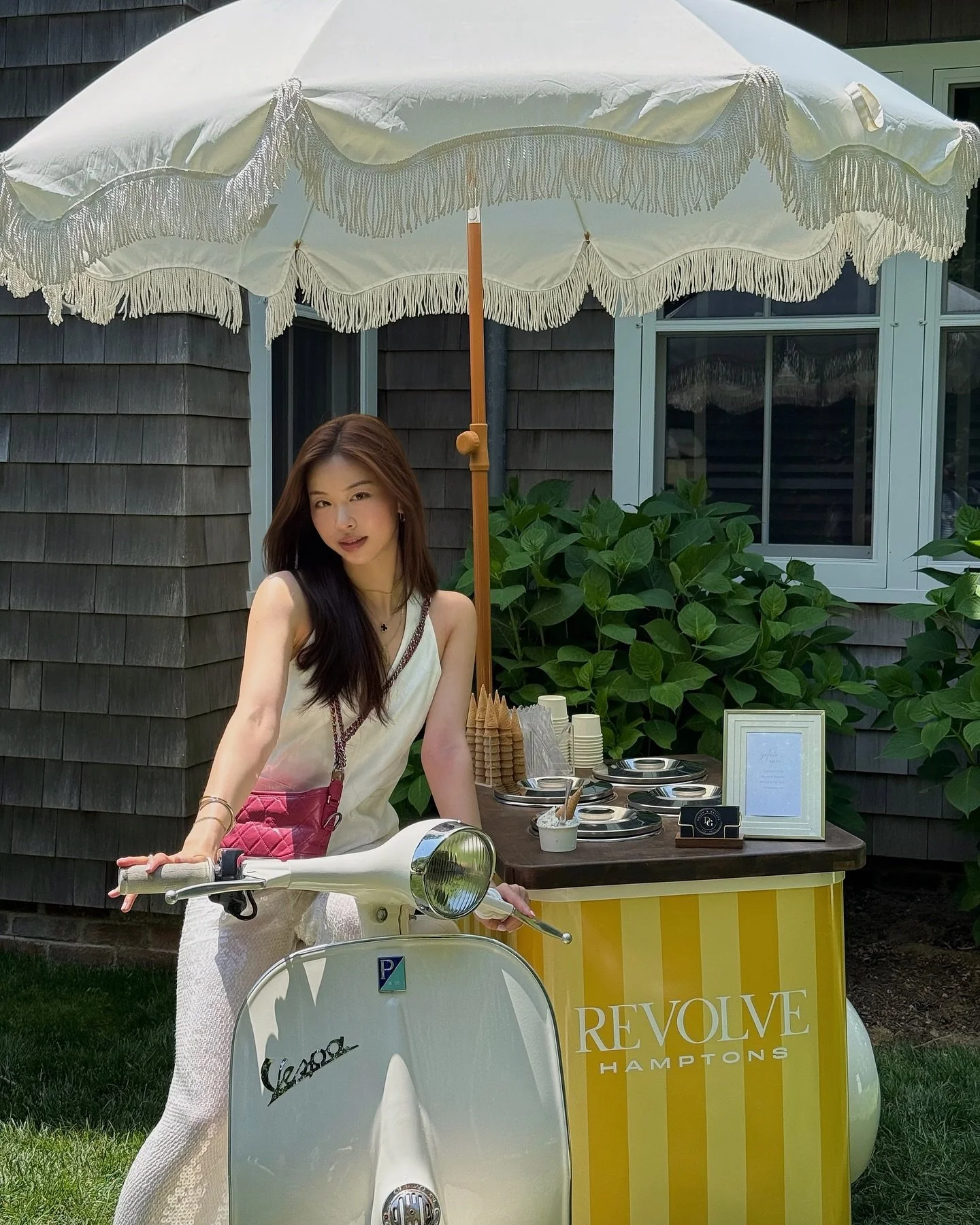 soft hues and softer moments &mdash; @erica.syl x @revolve in the hamptons 🐚