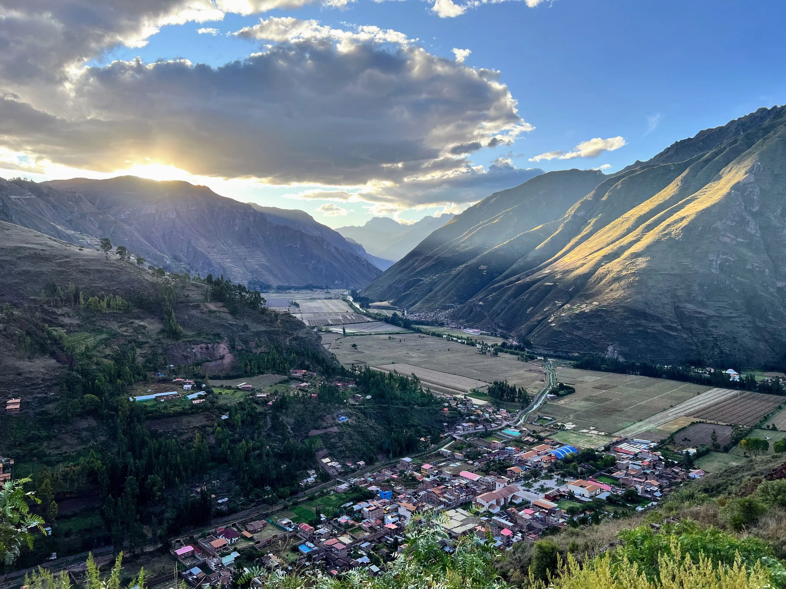 Peru's beautiful Sacred Valley at sunrise. Photo by concierge longevity physician Gregory Charlop, MD, DipABLM