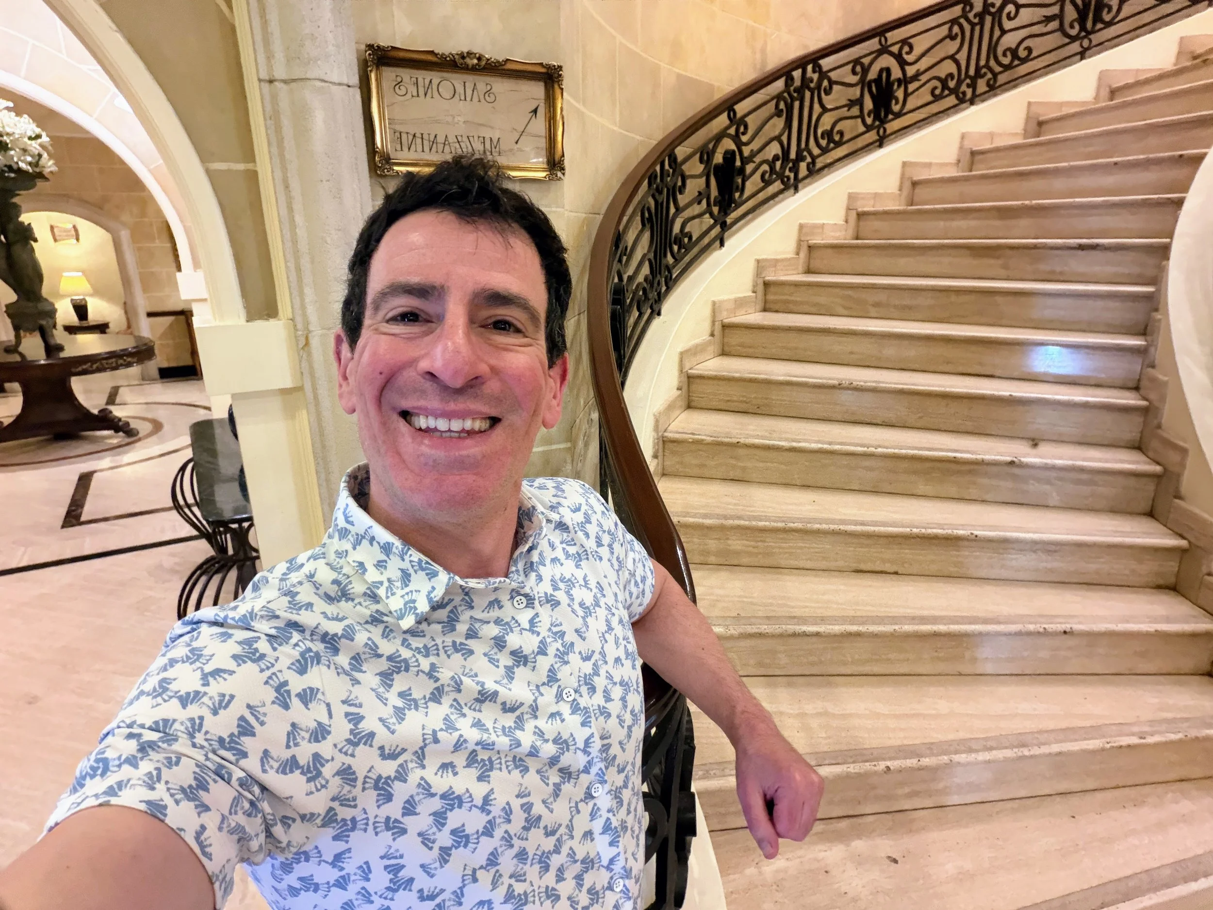 Concierge longevity and lifestyle physician Dr. Gregory Charlop, MD, DipABLM, at the beautiful hotel Barcelo in El Salvador. Dr. Charlop is an international keynote speaker and world traveler