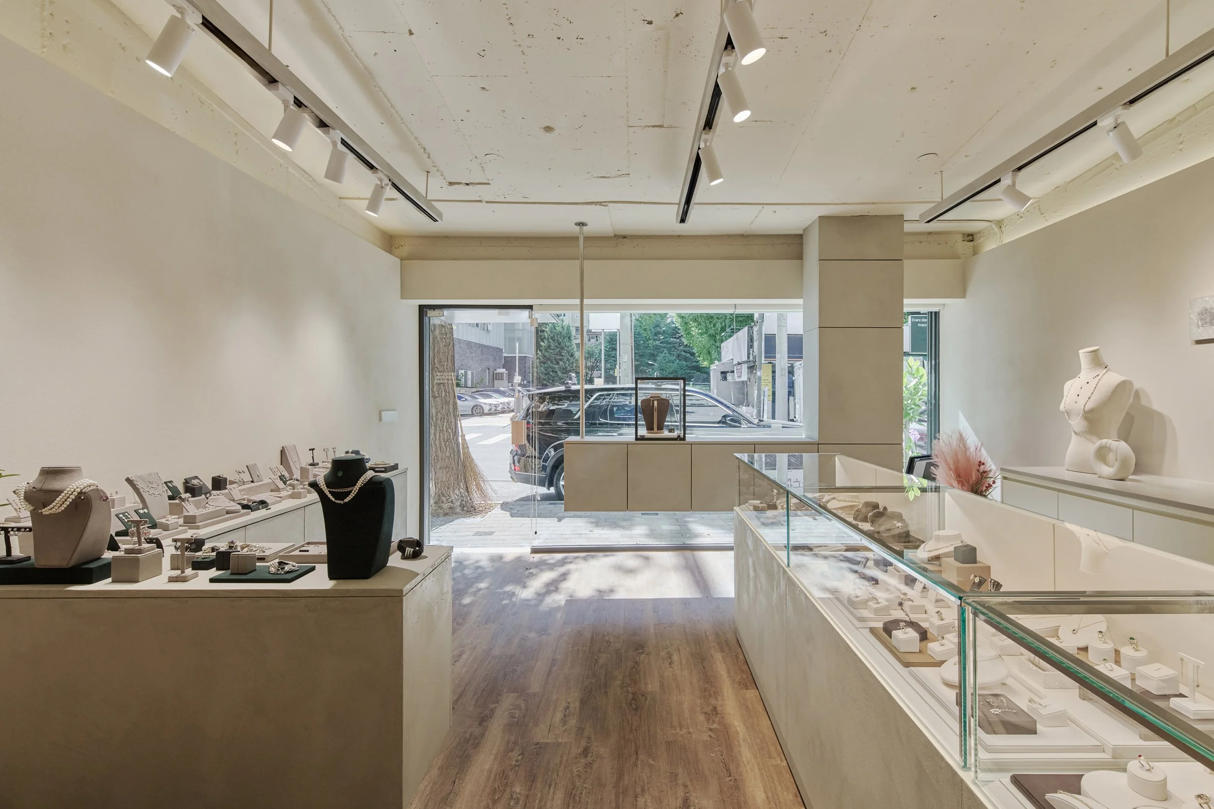 스페이스 한뼘_HandSpace 압구정 강남 소유 쥬얼리 스토어 (soyou jewelry store) 인테리어, 압구정 현대아파트 상가 인테리어