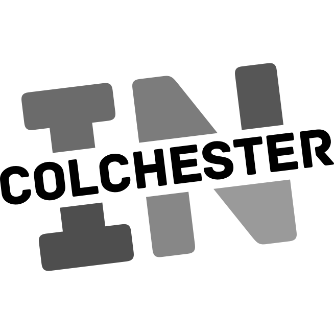 In Colchester logo in stylised print