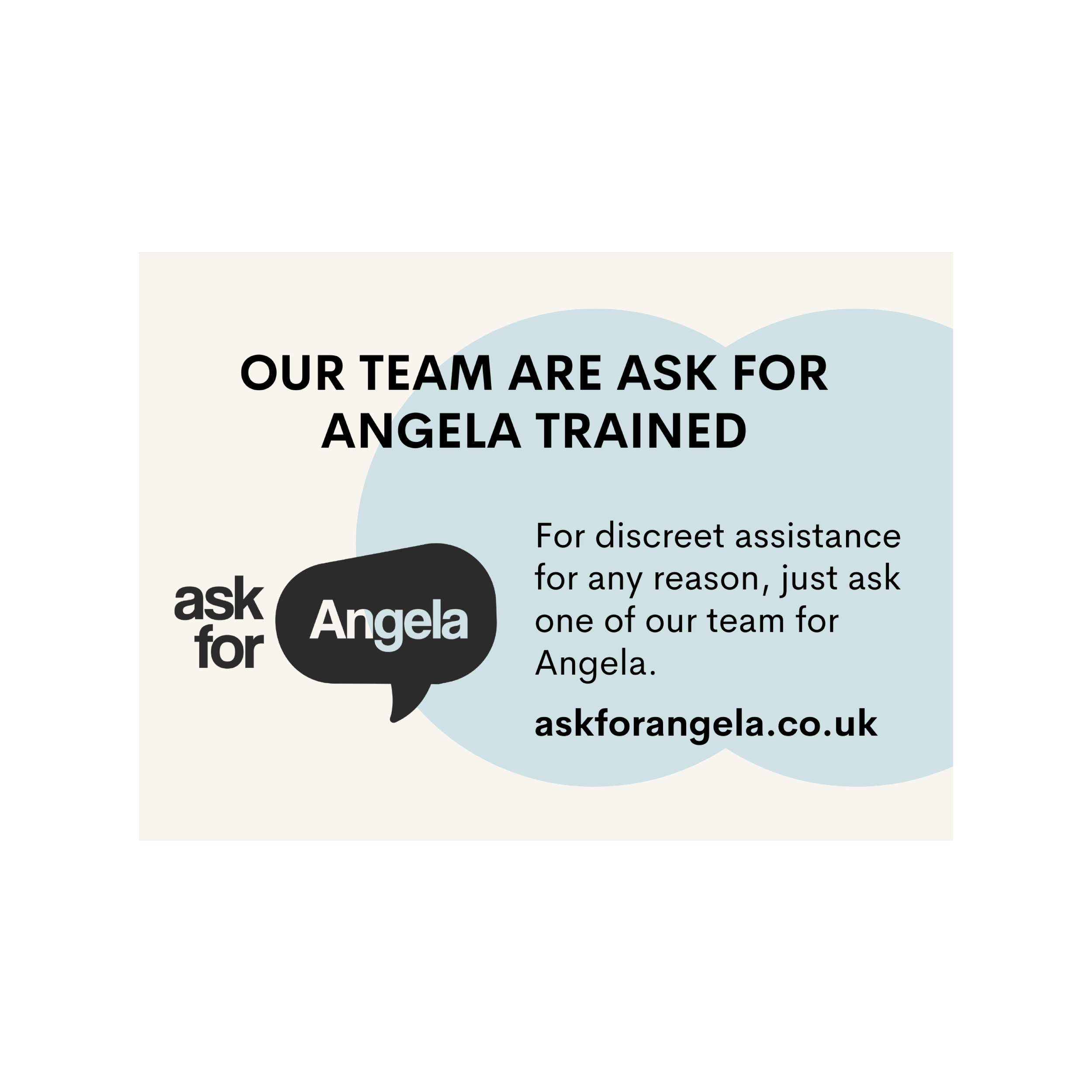 Ask for Angela Window Vinyls