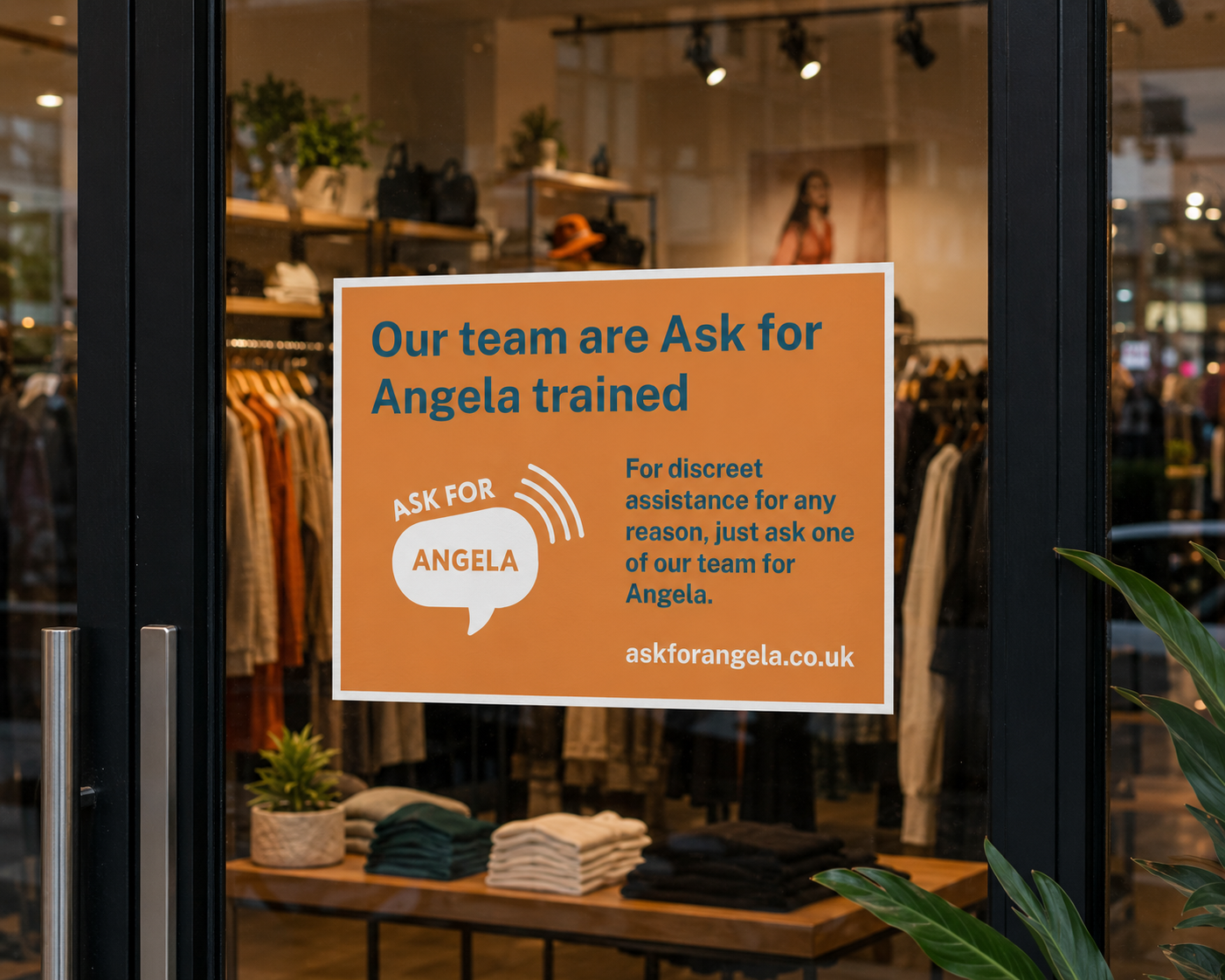 Ask for Angela Window Vinyls