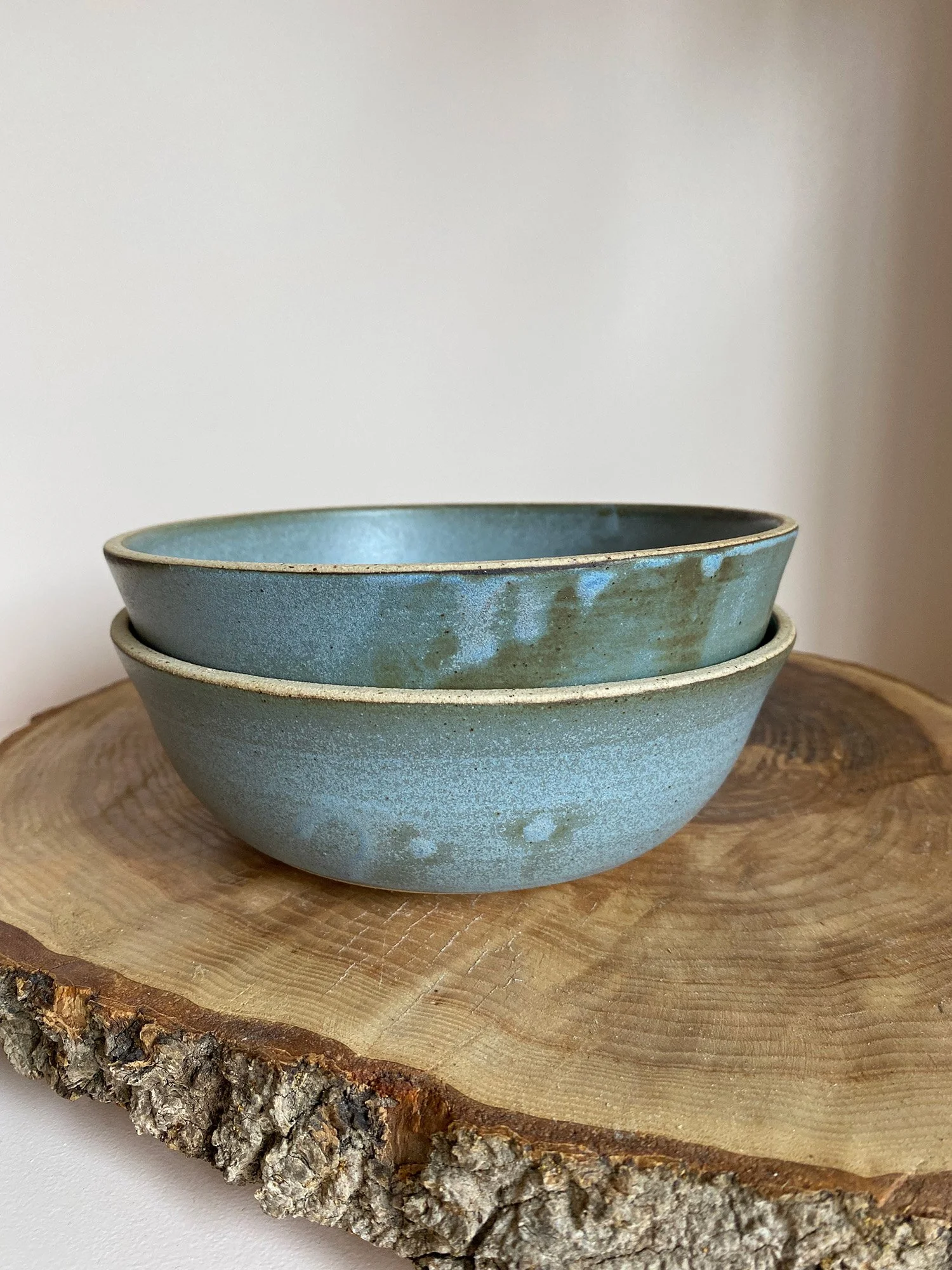 Pair of Soft Blue/Grey Bowls