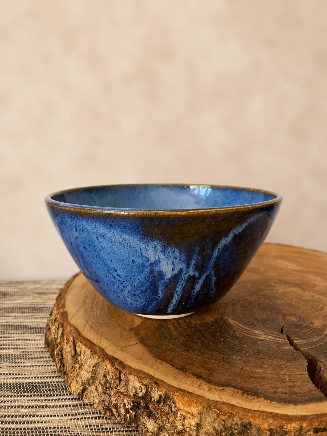 Large Speckled Blue Bowl