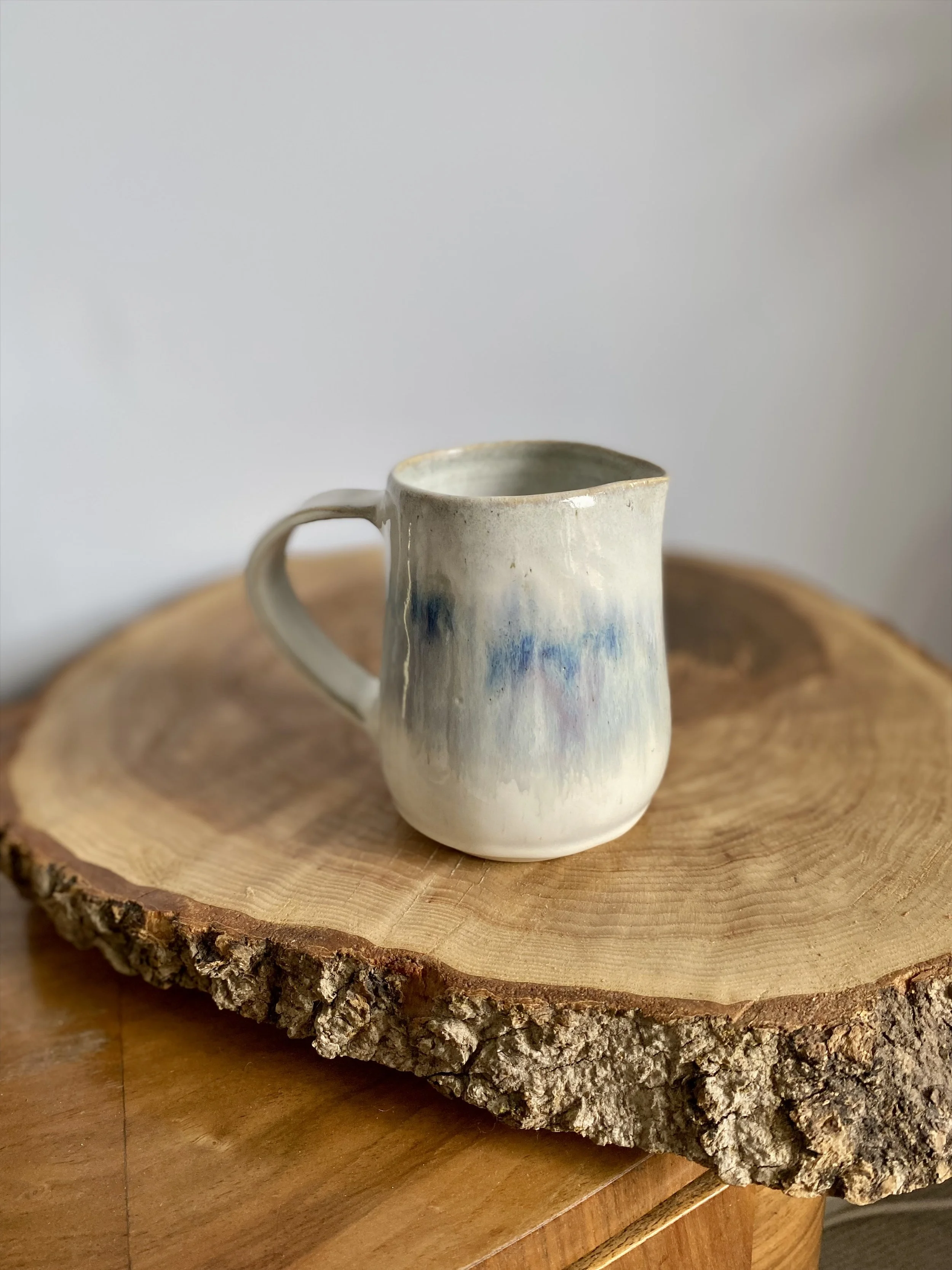 Creamy blue jug