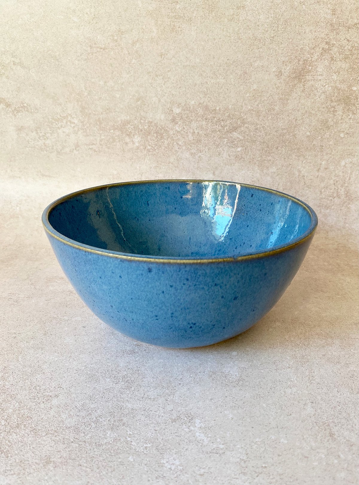 Large Sky Blue Serving Bowl