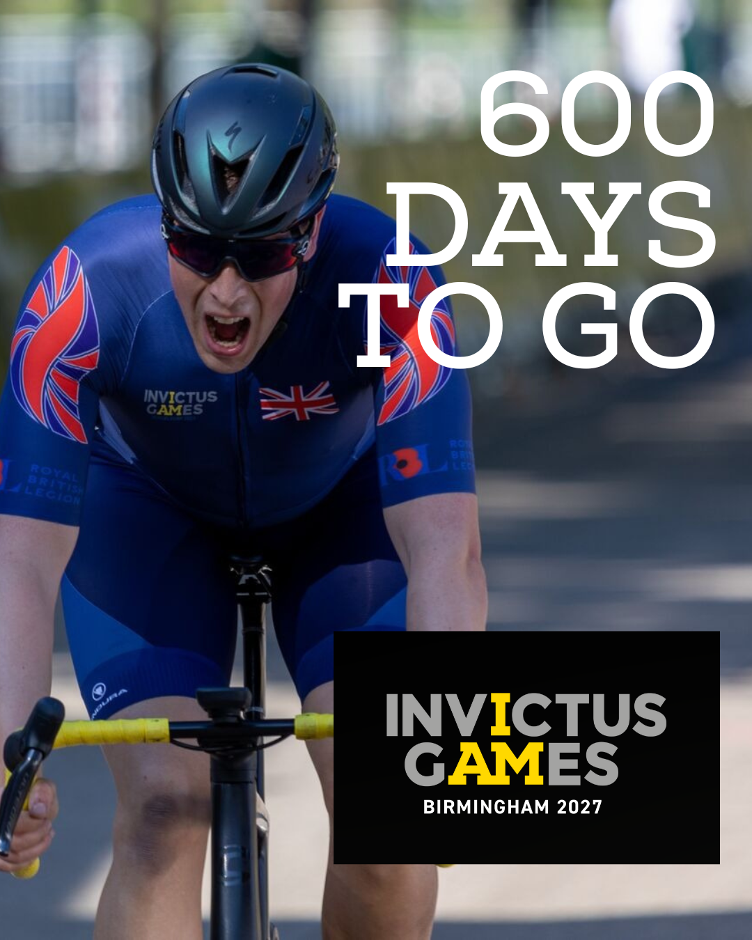 600 days until Invictus Games Birmingham 2027