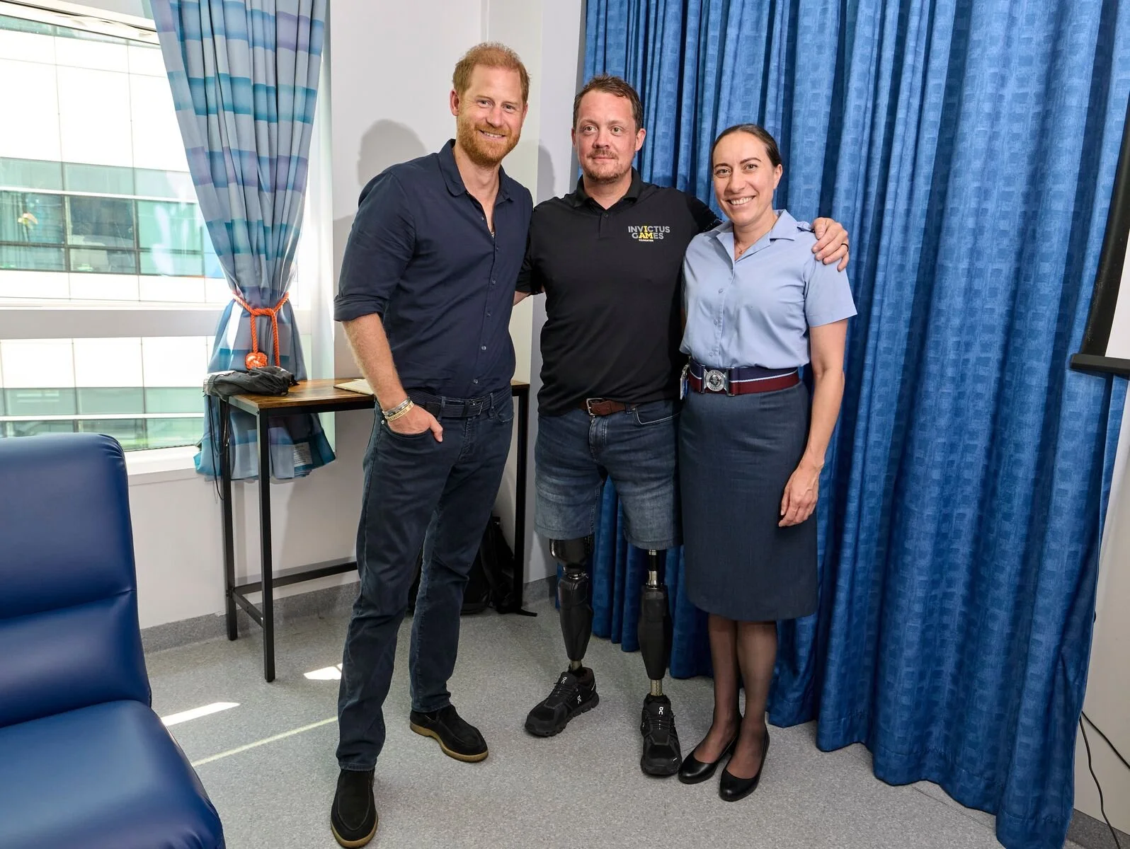 The Duke of Sussex meets patients, families and staff at Fisher House and Queen Elizabeth Hospital Birmingham