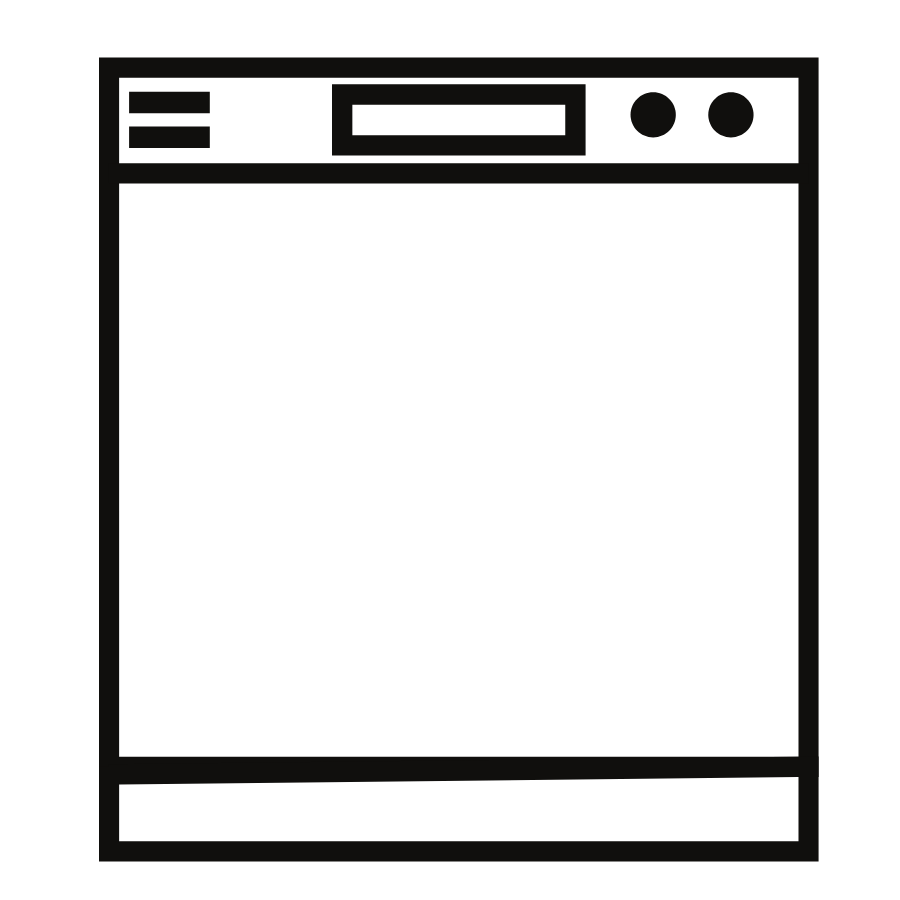 Line drawing of a computer window with top menu bar and two circles representing window controls.