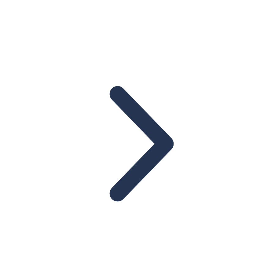 Right-pointing black arrow icon on a white background.