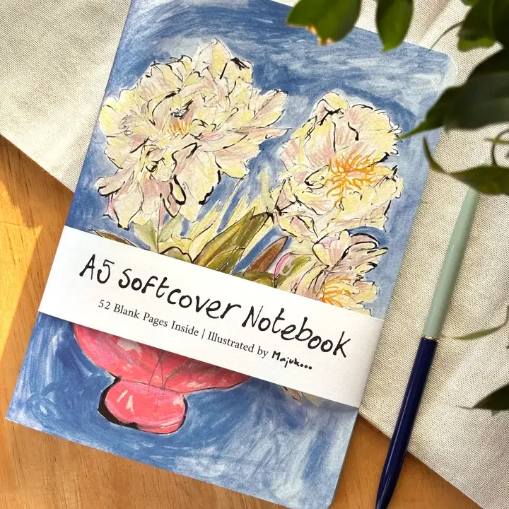 Peonies A5 Softcover Notebook