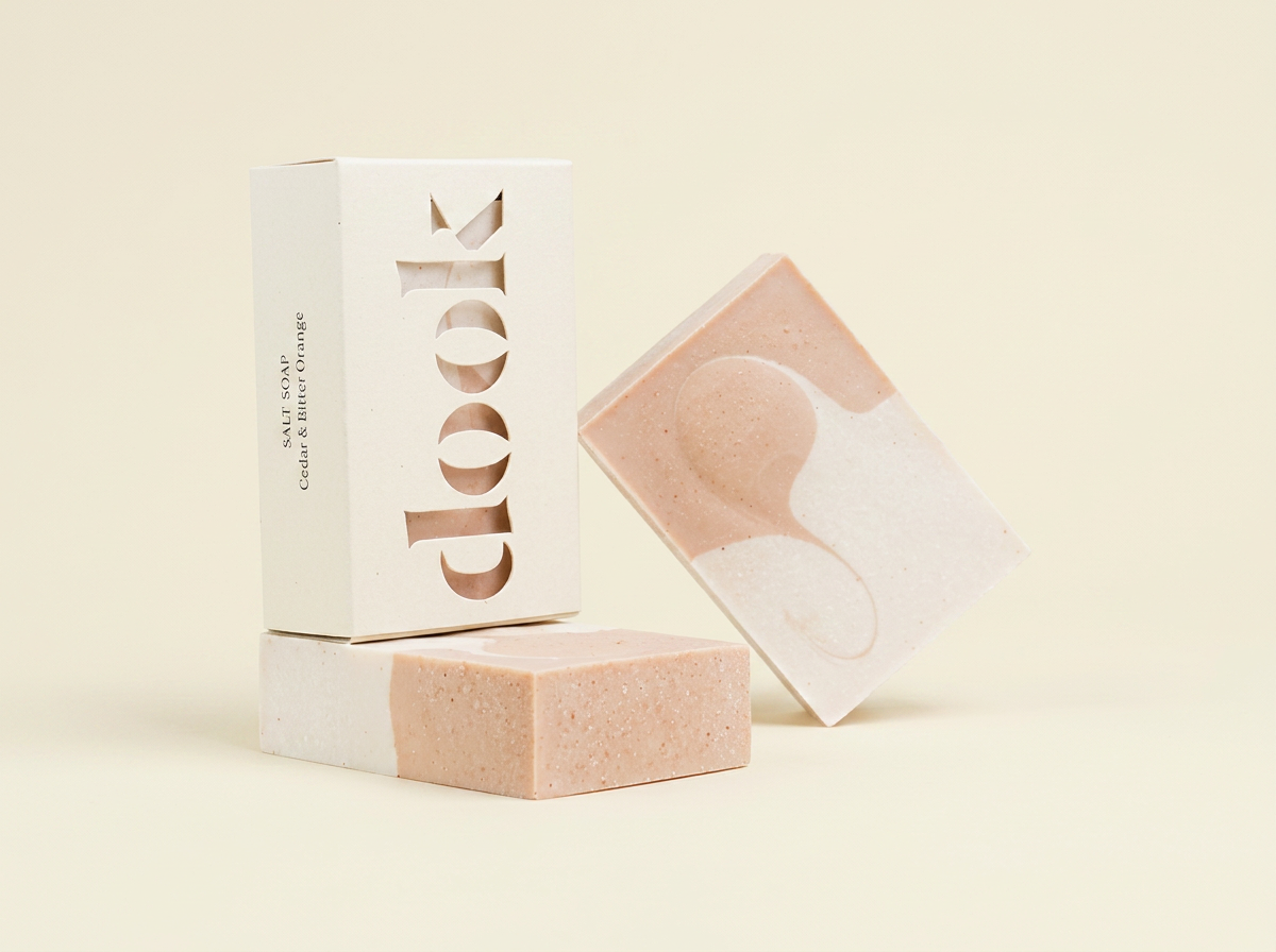 Salt Soap Bar | Cedar | Handmade | Plastic-free | Unique