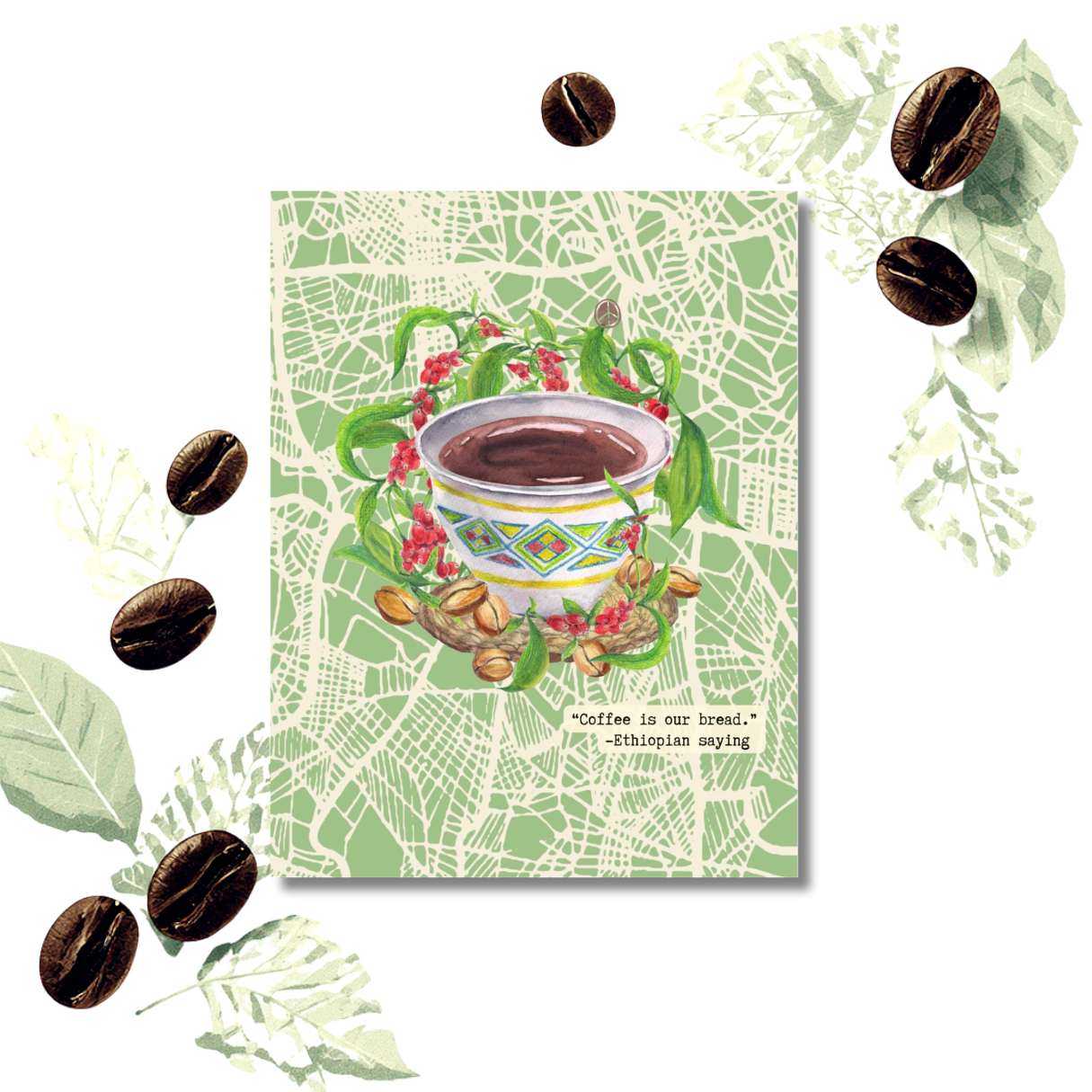 Coffee's Brewing Notecard Set