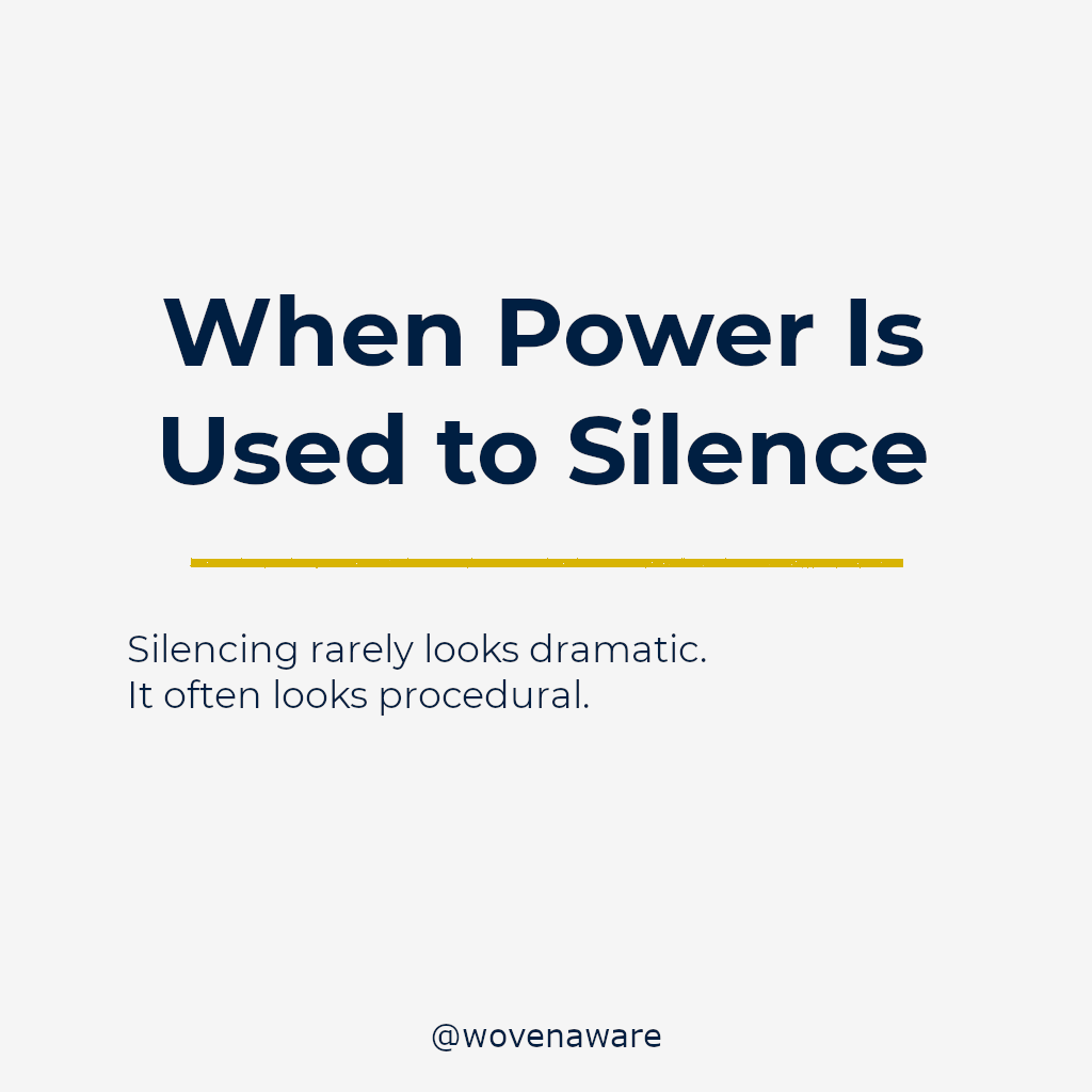 When Power Is Used to Silence