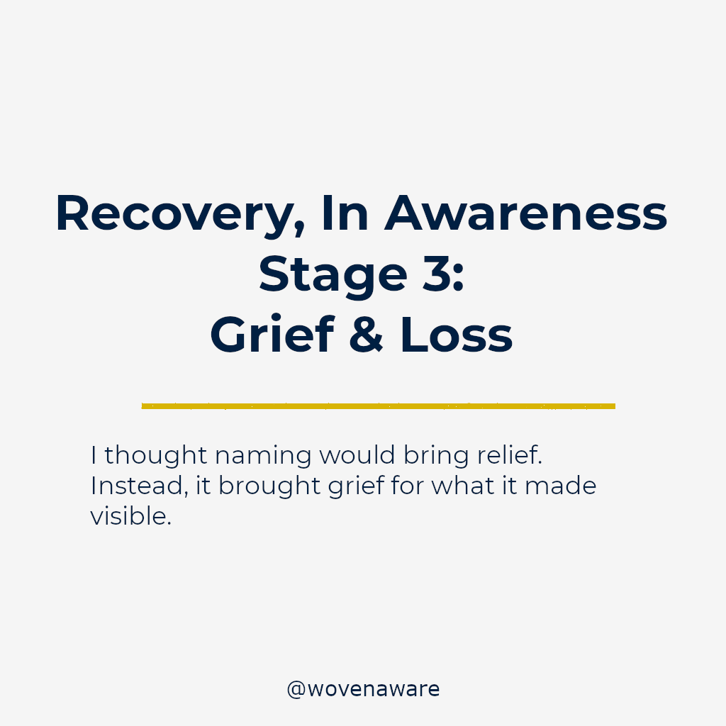 Recovery, In Awareness | Stage 3: Grief &amp; Loss
