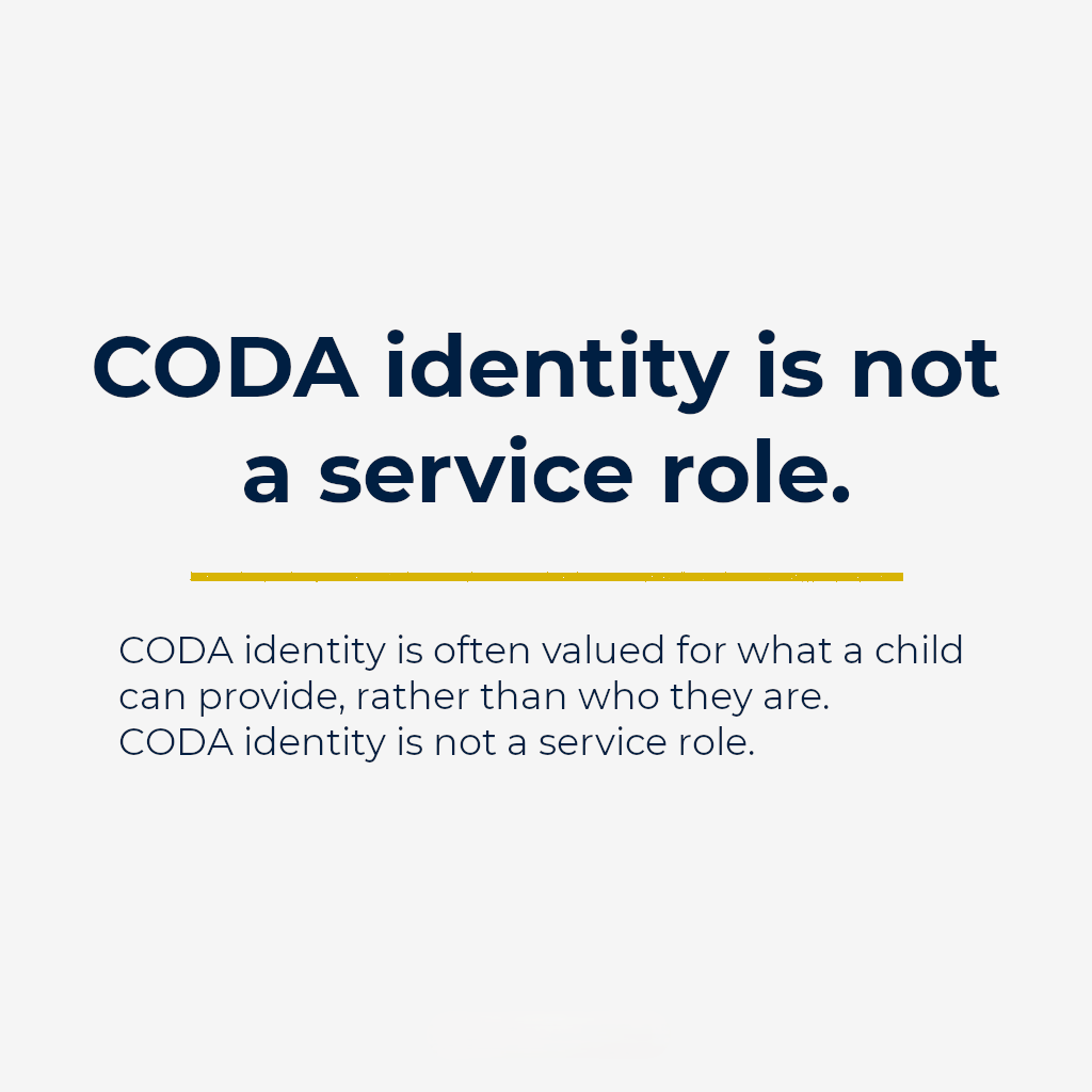 CODA identity is not a service role.