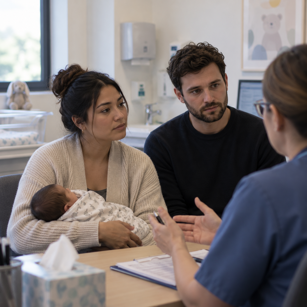 A baby is born.