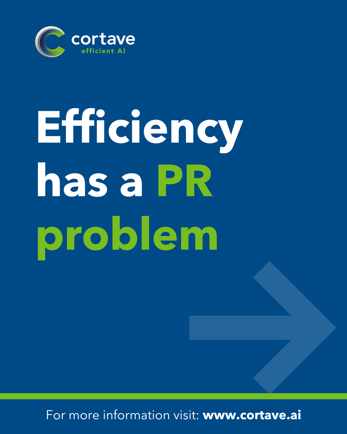 Blog Post: Efficient AI Isn’t About Doing Less.