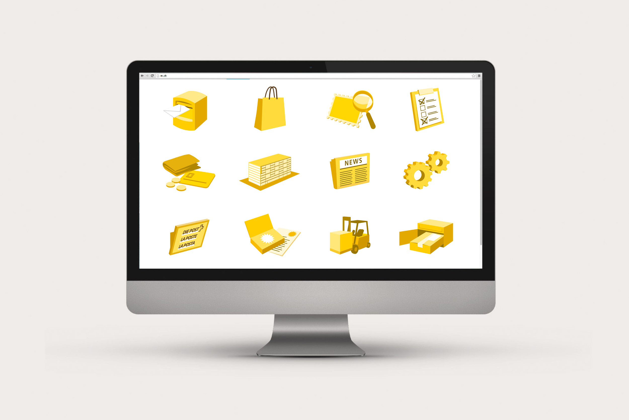 Illustration Schweizerische Post von Adrian Remund