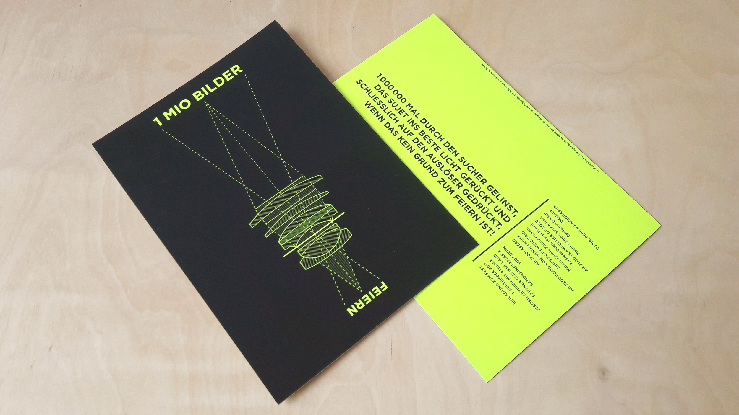 Einladungskarte Grafikdesign Sexffer Fotografie