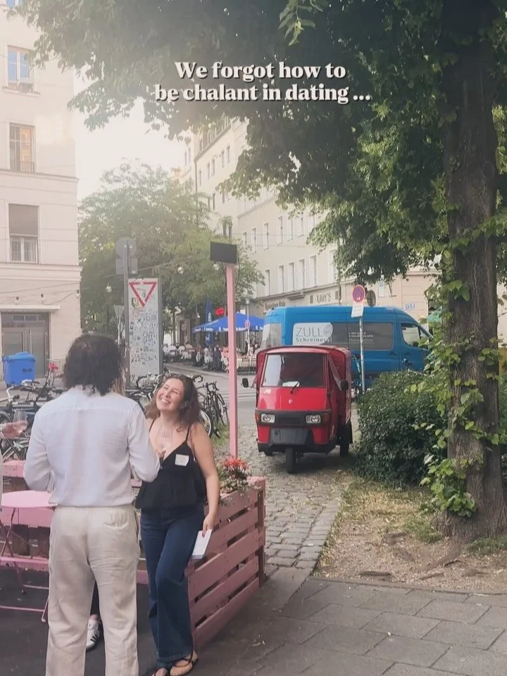 sometimes, if you want to have a change, you need to build it &mdash;- let&rsquo;s all agree that non-chalance in dating has been a wrong advice? 🍊

thanks @graf.rumford and @david.kayy for our great pink terrace opening - surely another time this s