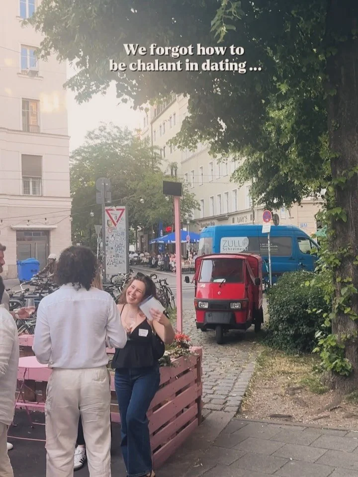 sometimes, if you want to have a change, you need to build it &mdash;- let&rsquo;s all agree that non-chalance in dating has been a wrong advice? 🍊

thanks @graf.rumford and @david.kayy for our great pink terrace opening - surely another time this s