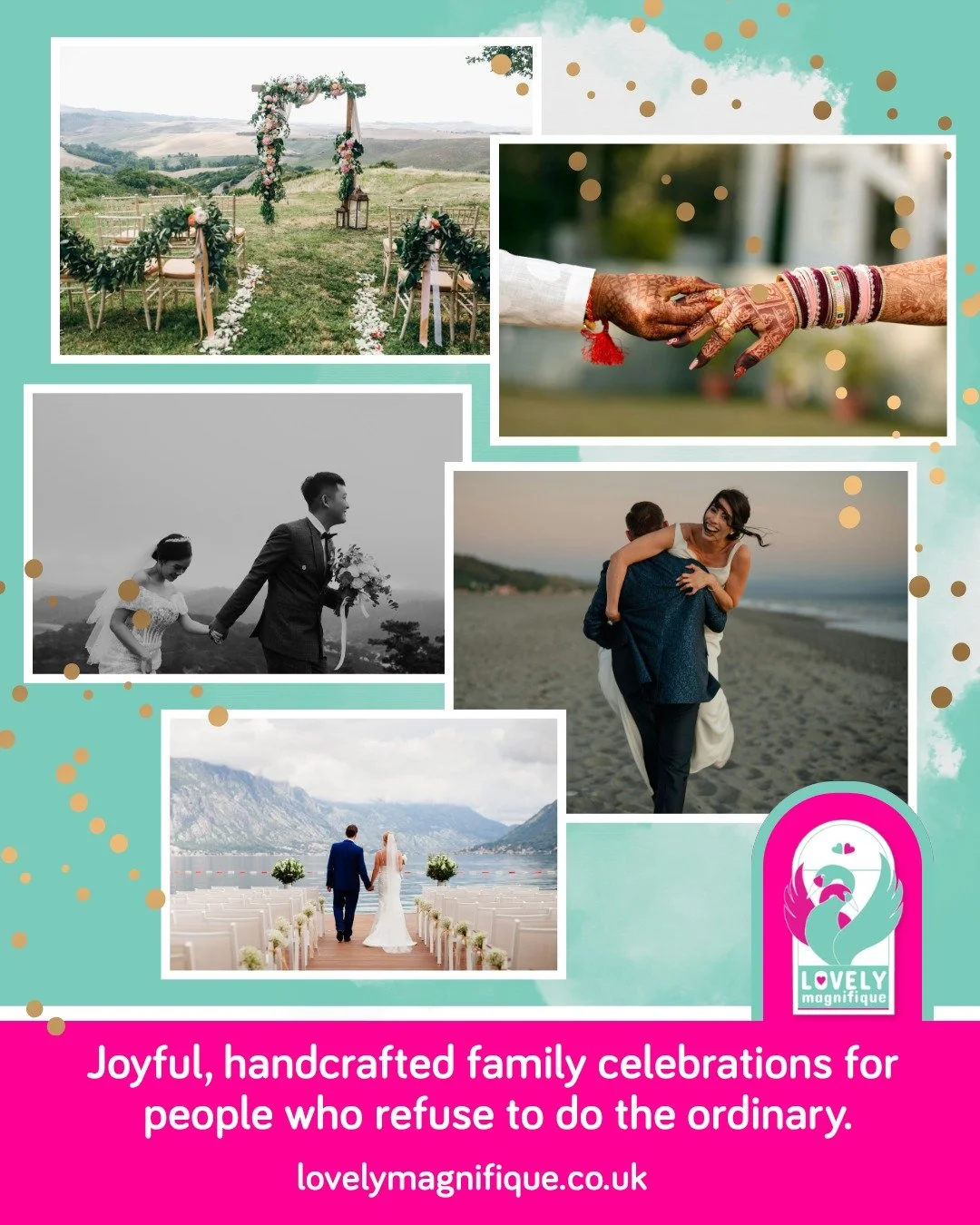 Something I know for certain:

The most important moments in life deserve to be marked properly.

Not in a beige function room. 
Not with a script borrowed from someone else's day. 
Not with a balloon release that ends up in a hedgerow.

Somewhere re