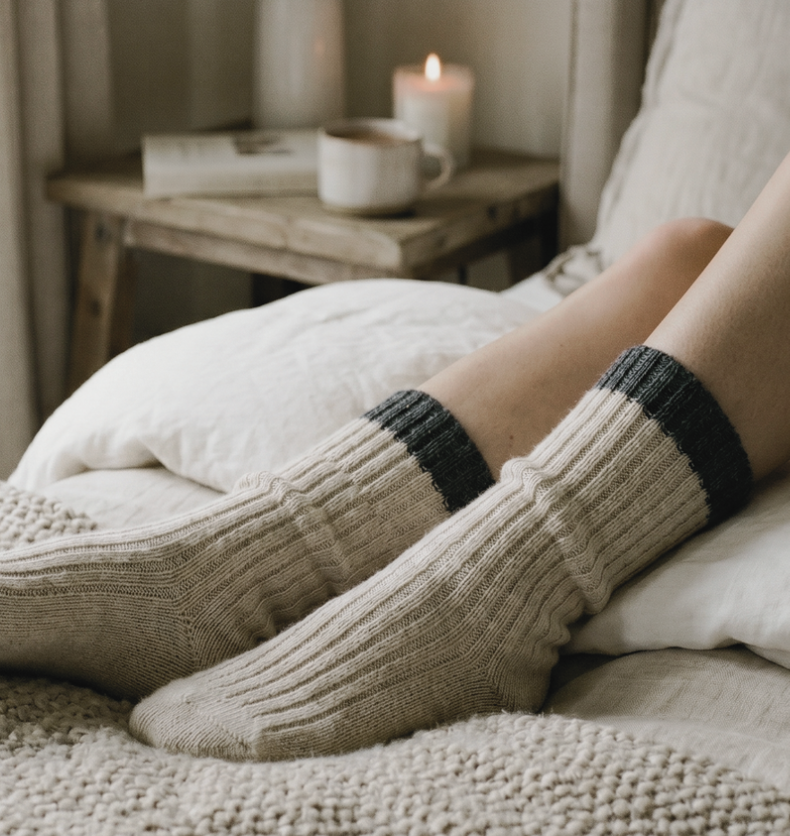 good-e-bag and Peper Harow organic GOT-certified bed socks
