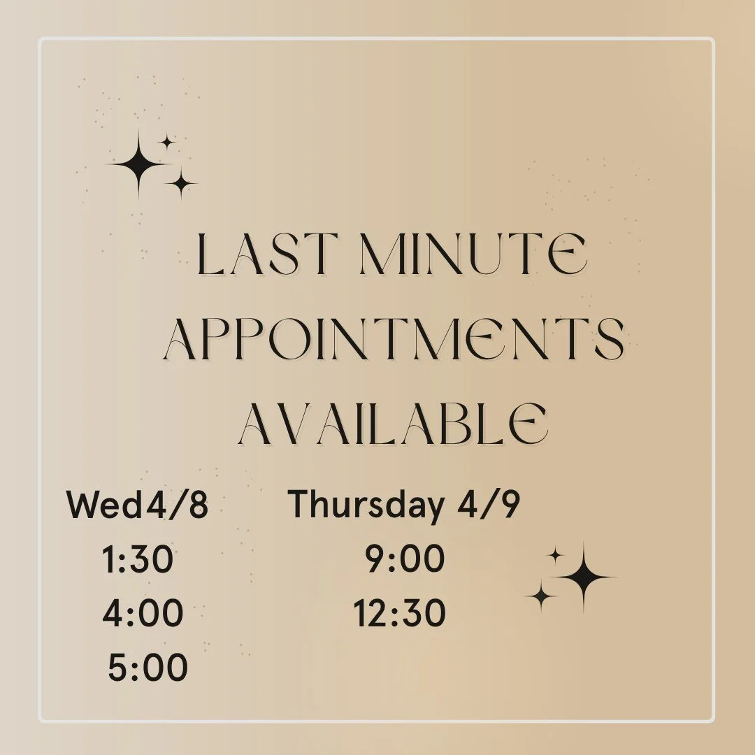 ✨ Only a Few Openings Left This Week! ✨
Our schedule is almost full, and these are the last remaining appointments available for the week at Lone Star Aesthetics 🤍
If you&rsquo;ve been thinking about booking&mdash;this is your sign! Don&rsquo;t miss
