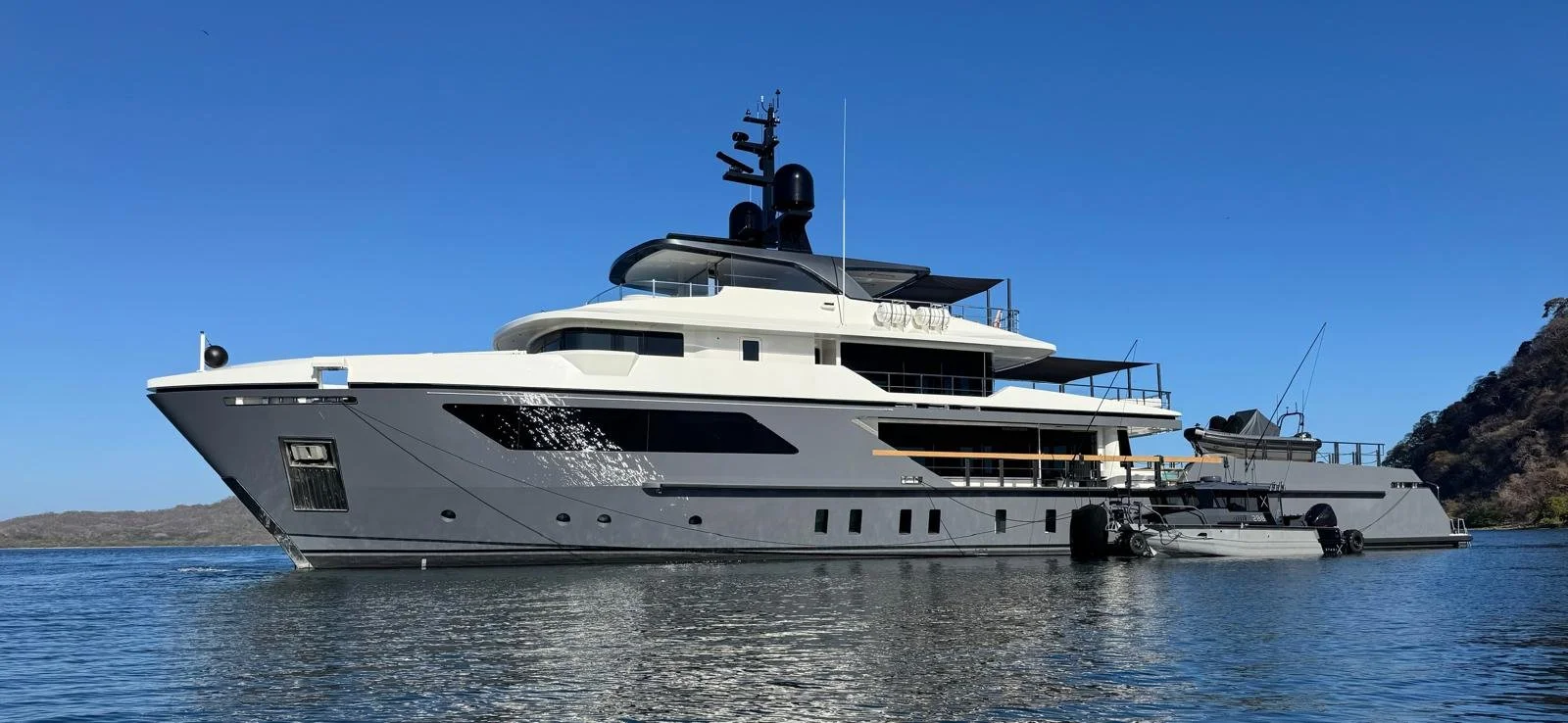 Yacht Arrow anchored in Costa Rica