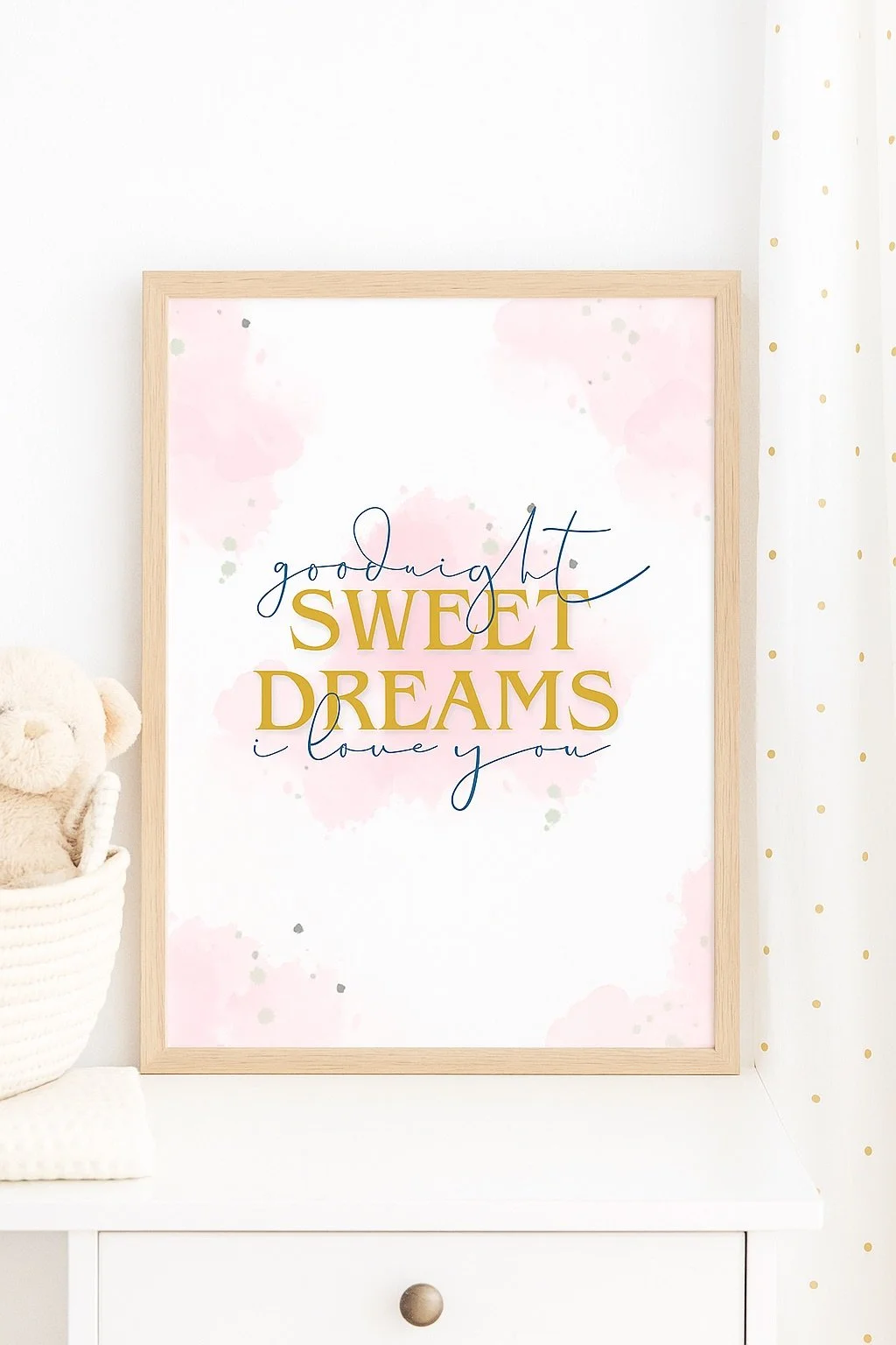 Sweet Dreams Nursery Print