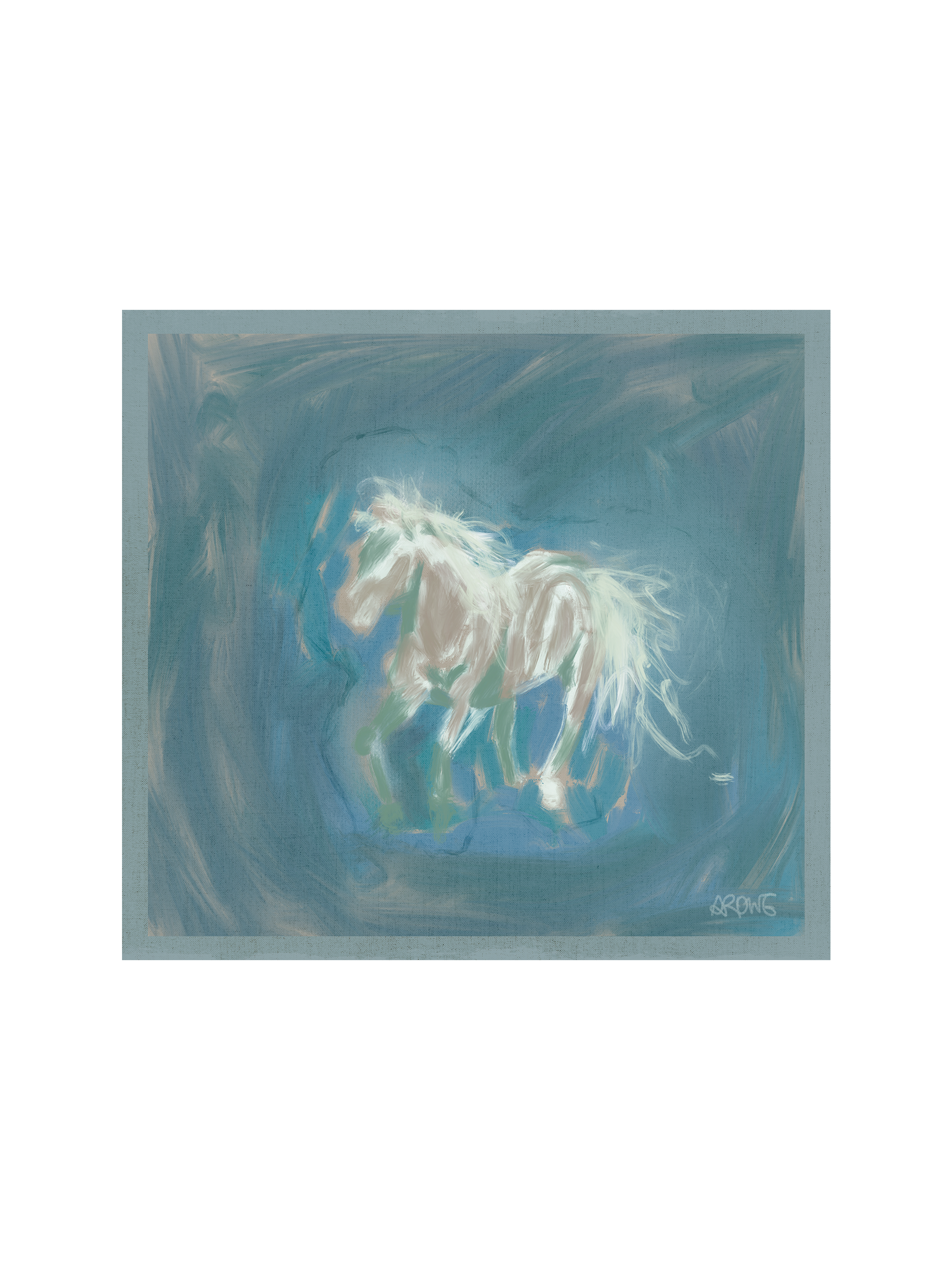 'Year Of The Horse' Dreamy Pastel Horse Art Print