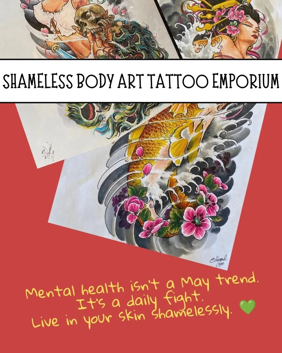 The ocean leaves marks too. 🌊💚

Some tattoos are art. 
Some are armor. 
Some are part of healing.

From scar coverage to reclaiming your body after trauma, we create work meant to help you feel at home in your skin again.

Live shamelessly.

📍 Sha