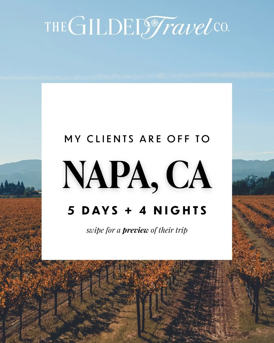 Planning a Napa trip on your own can mean a dozen open browser tabs and a lot of second-guessing on logistics. Here&rsquo;s a peek at how I approached this one, so the details were handled thoughtfully and my clients could focus on the fun part. 🍷 
