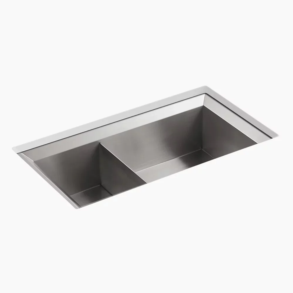 Poise® 33" undermount double-bowl kitchen sink