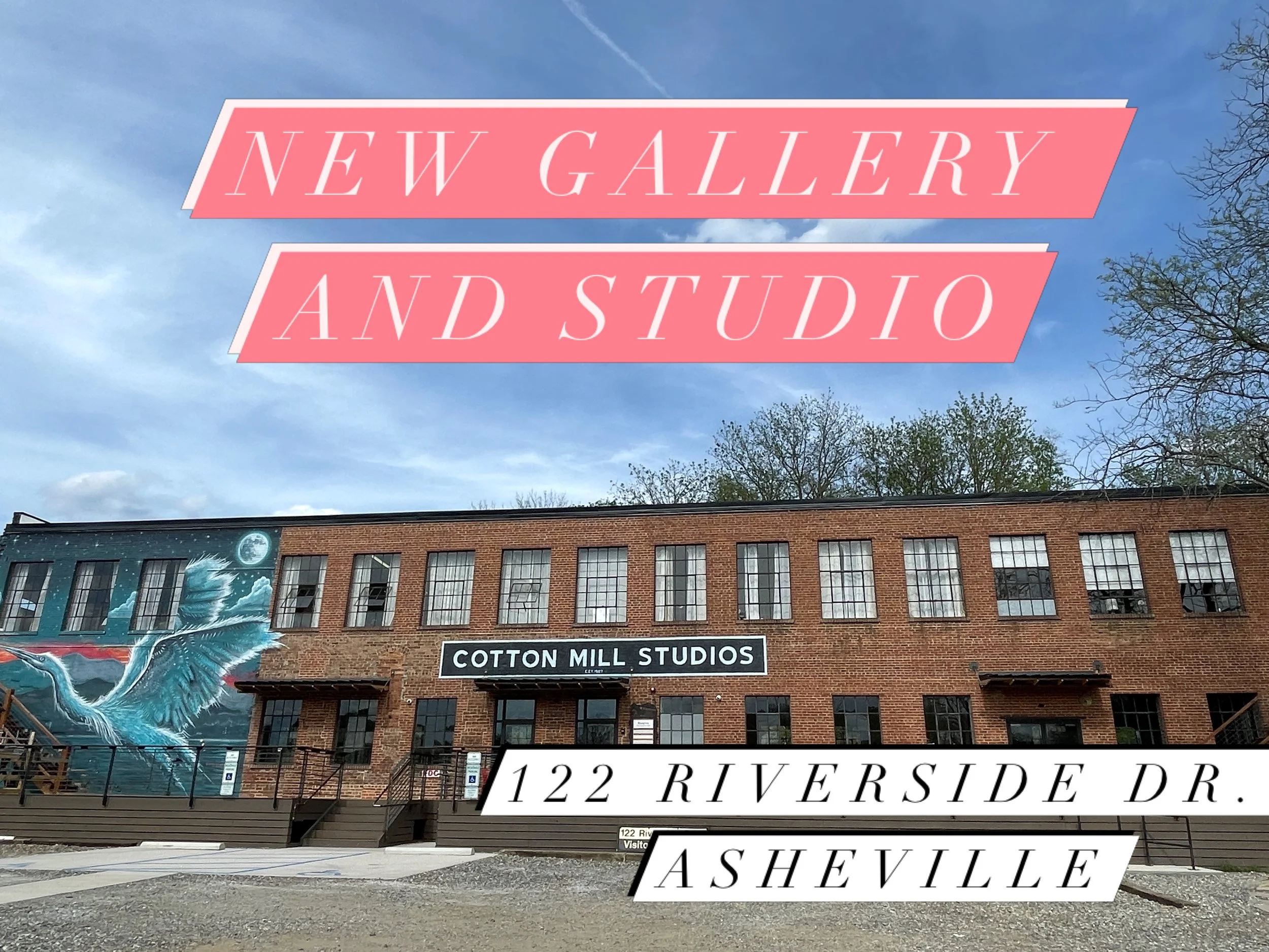 Our new contemporary fine art gallery and artist-run studio location in The River Arts District of Asheville