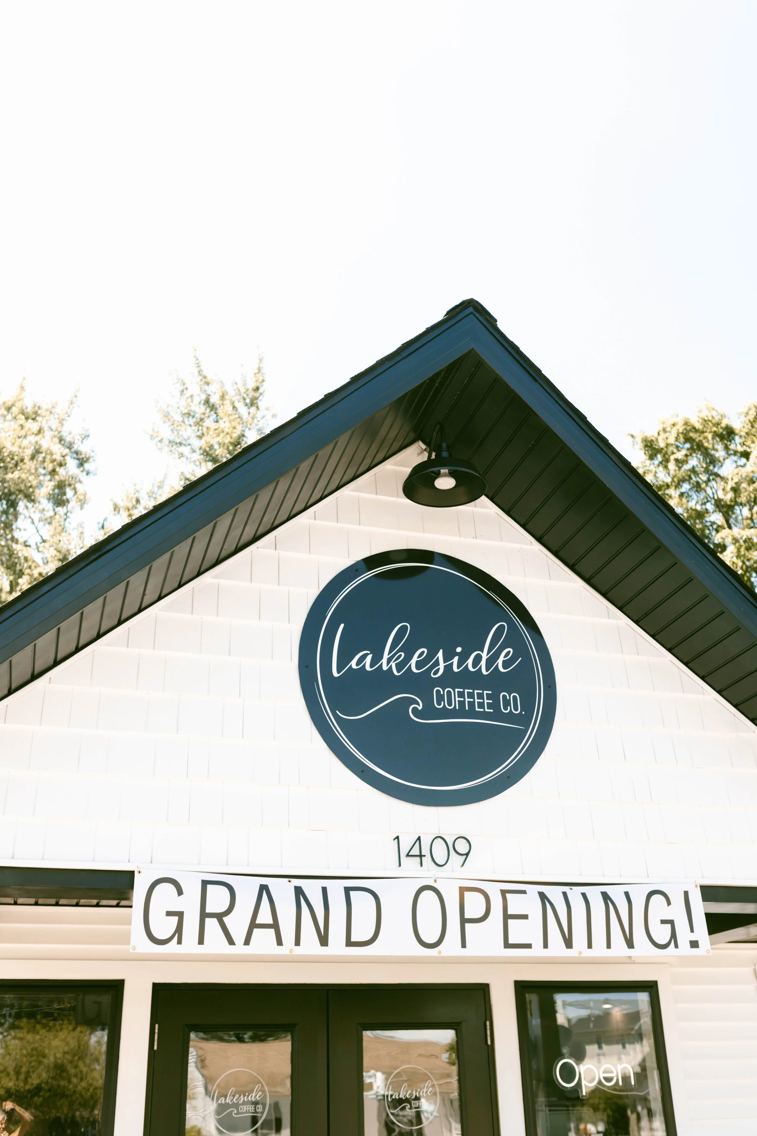 coffee shop custom signs grand opening banner syracuse indiana