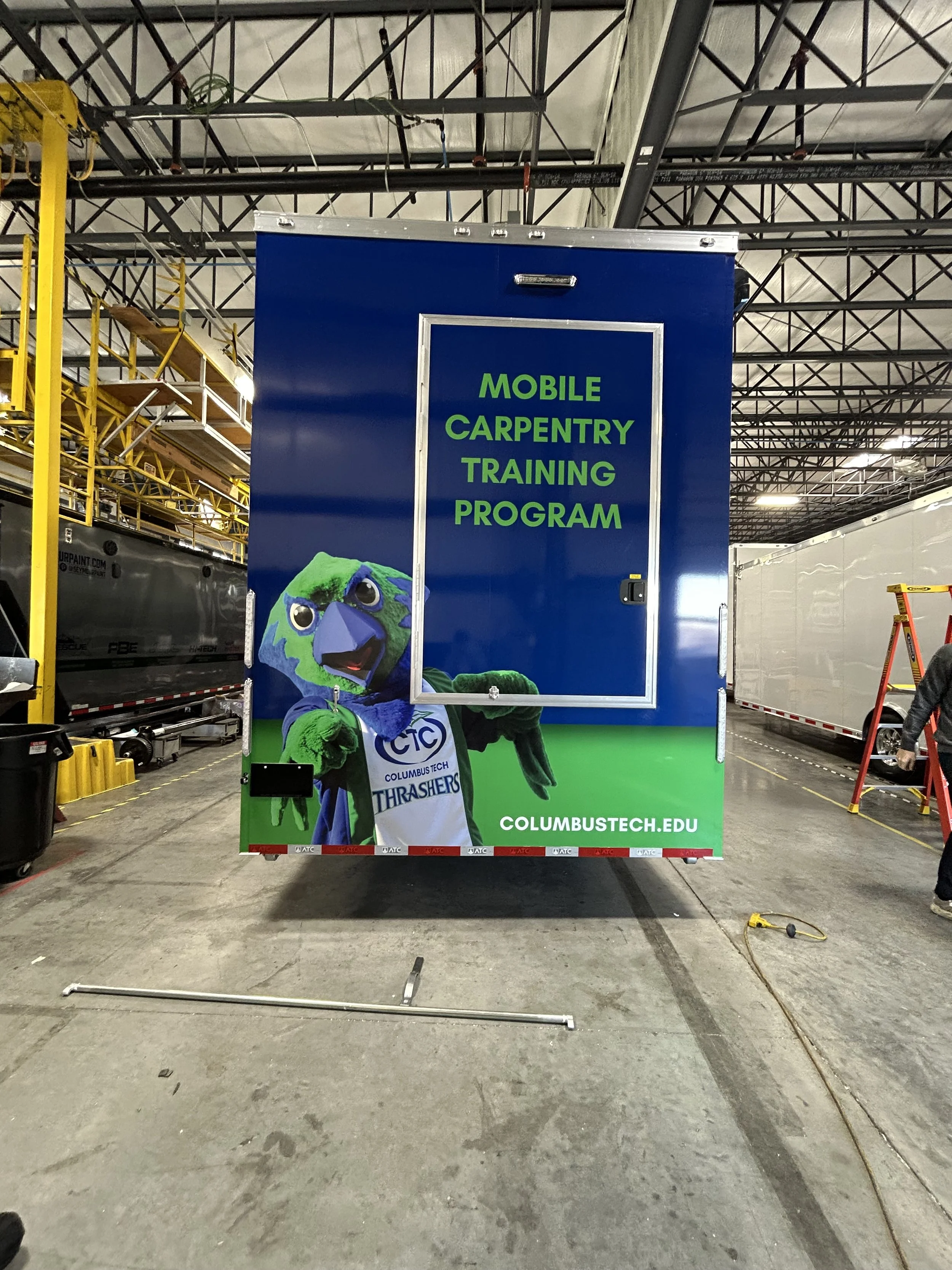 custom trailer wrap design atc trailers nappanee indiana