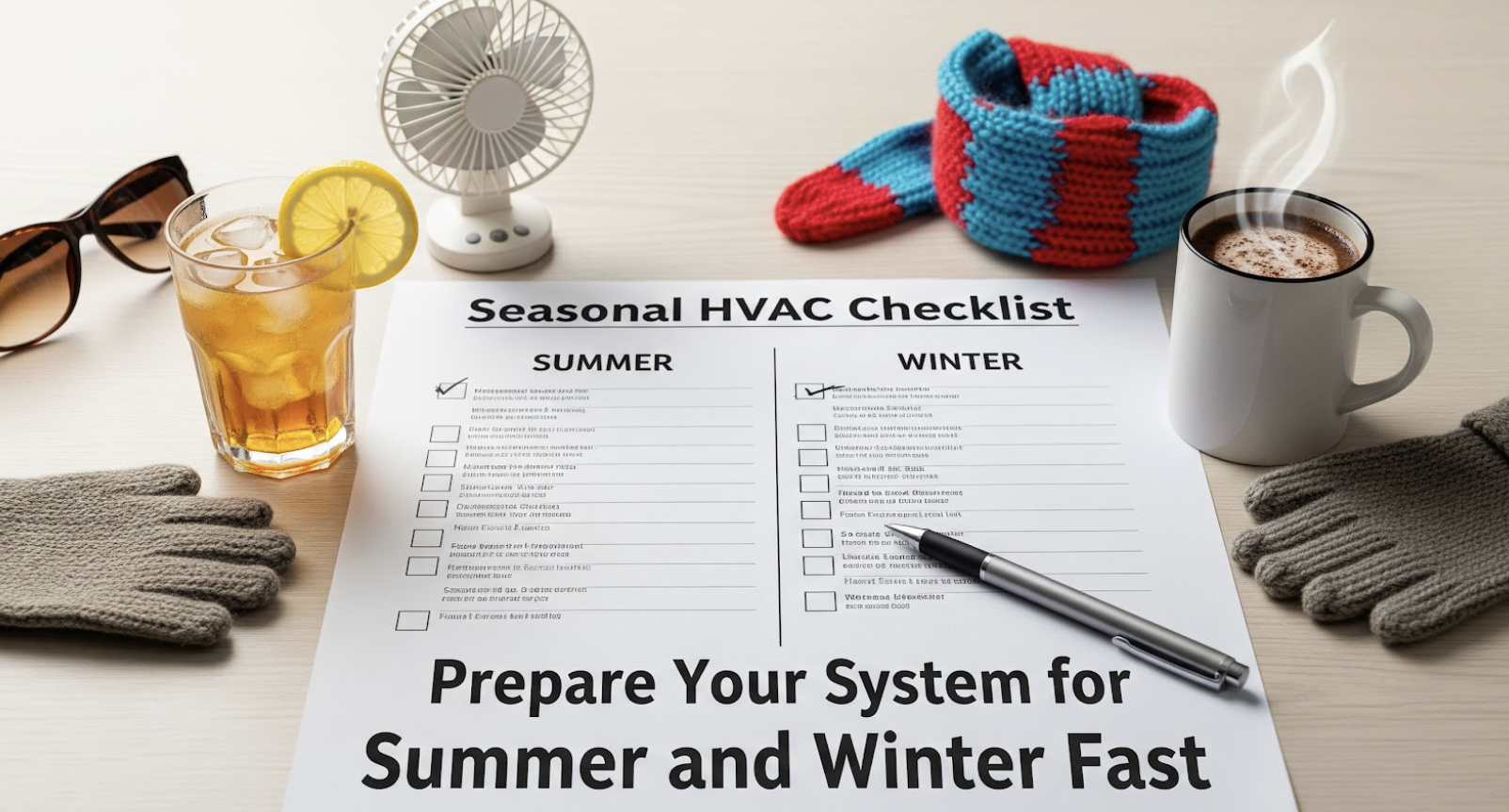 Seasonal HVAC Checklist for Summer and Winter System Preparation