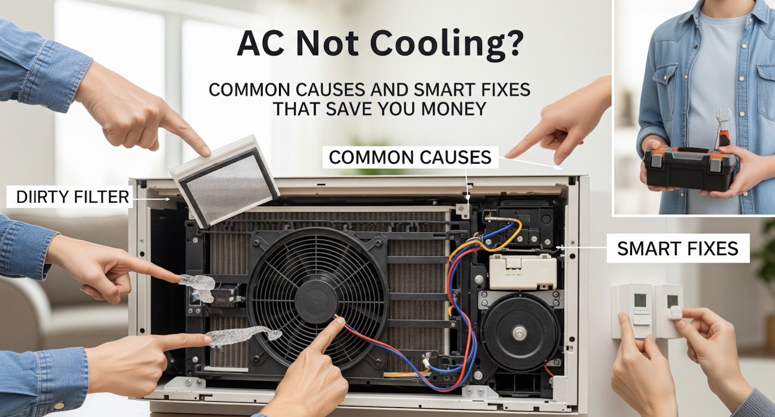 AC Not Cooling? Common Causes and Smart Fixes That Save You Money