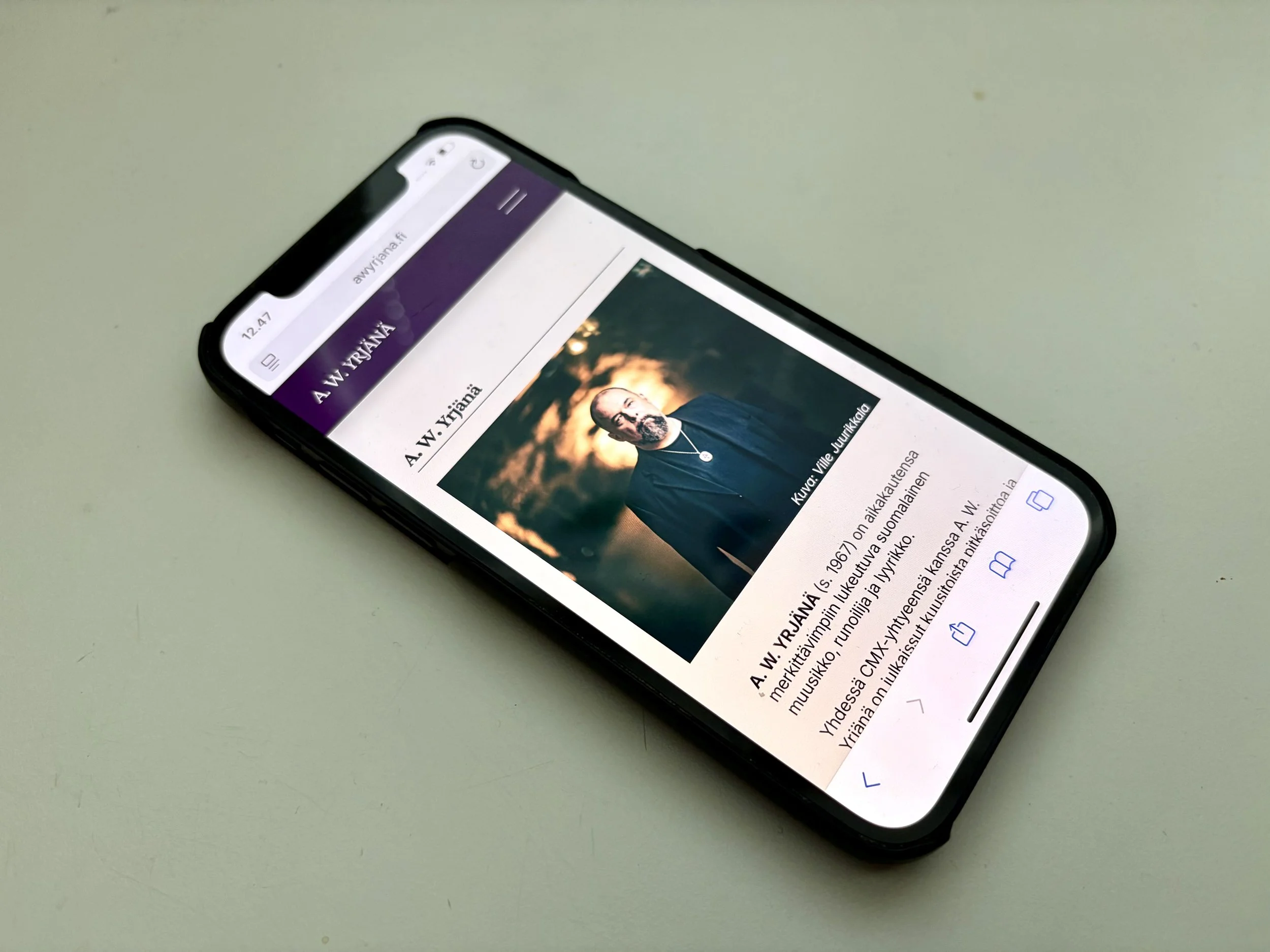 A. W. Yrjänän viralliset nettisivut on nyt avattu