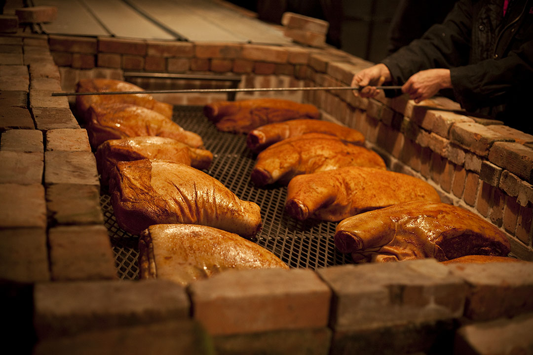 Myron Mixon pit BBQ pork 