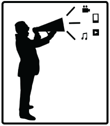 Silhouette of a person standing at a clock, adjusting the time