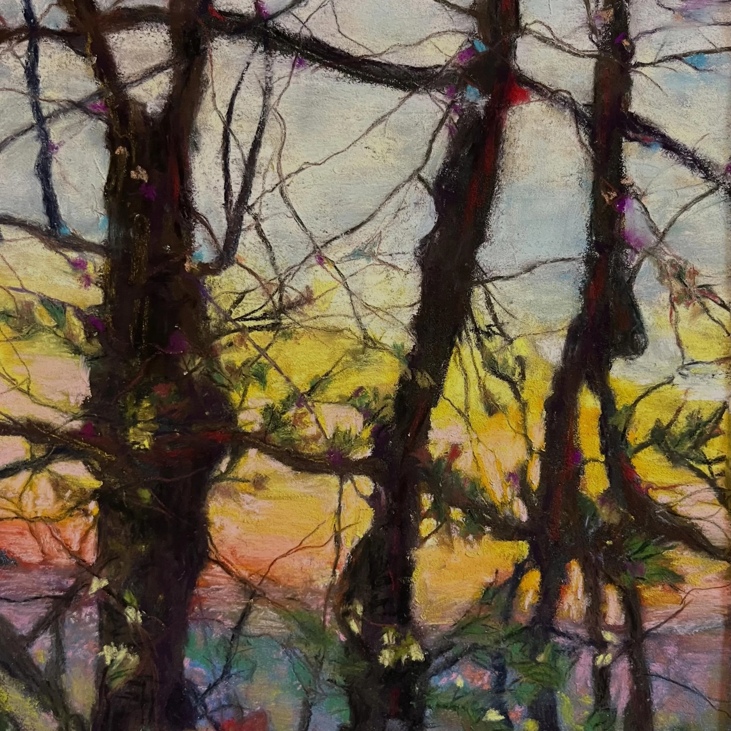 #Autumn Sunset #Soft Pastel #Landscape