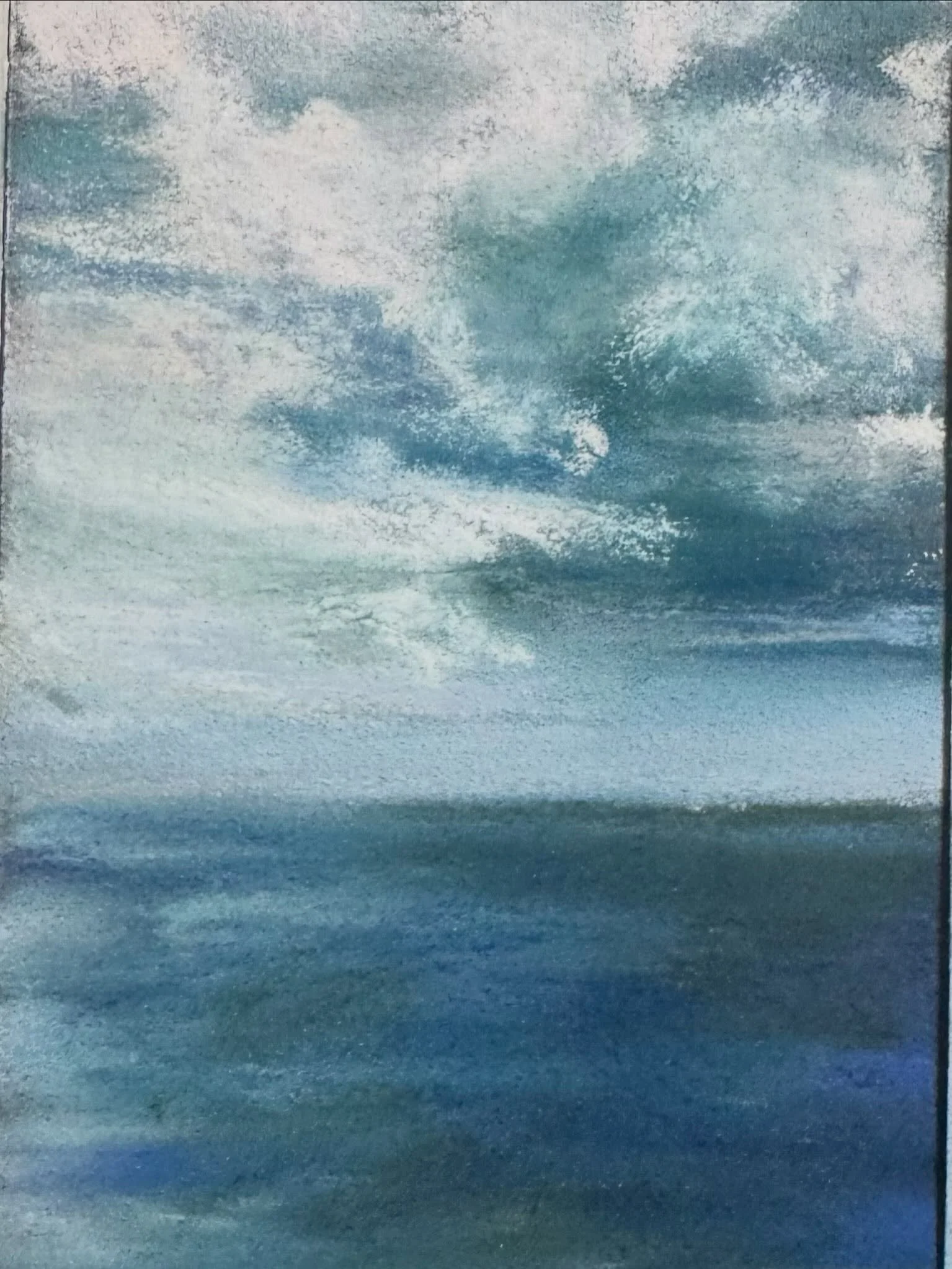 More sky and water paintings #soft pastel #amyrubyart #skyscape