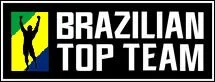 Brazilian Top Team logo with a black and yellow figure raising arms against a blue background