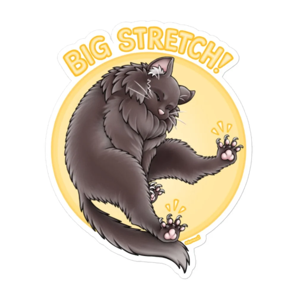 Floof & Stretch kiss-cut sticker