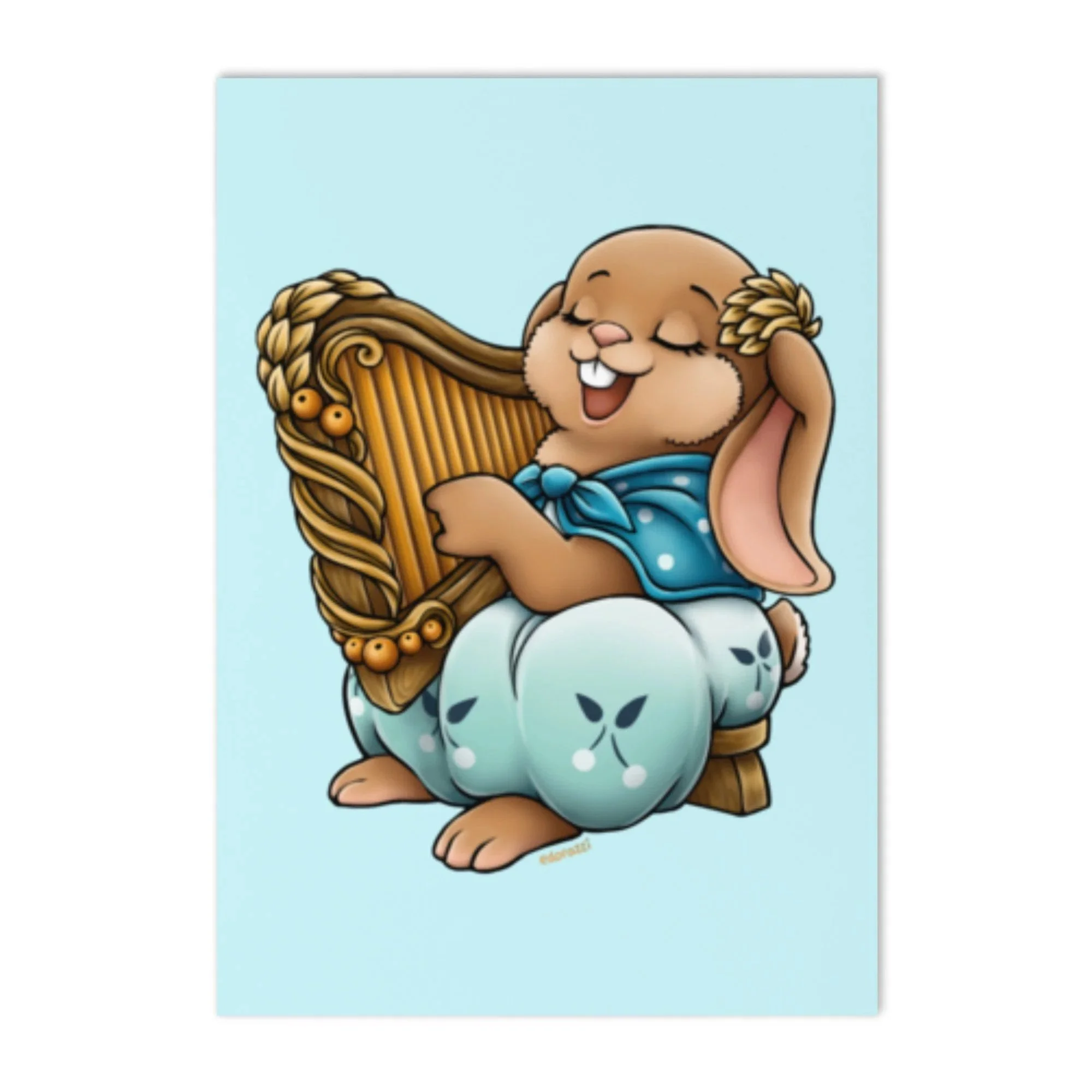 Bard of the Burrow greeting card