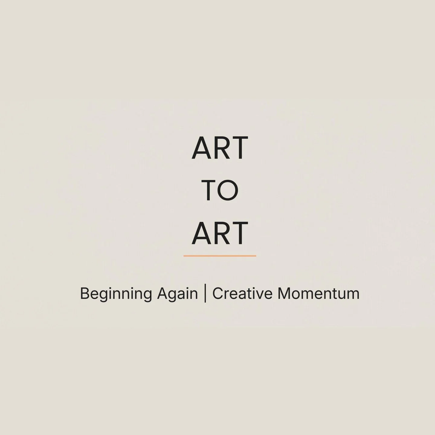 Art to Art: Creative Well

A new monthly gathering for artists, makers, and creative thinkers, centered on sustaining a creative practice over time.

This first session, Beginning Again / Creative Momentum, will take the form of a small panel convers